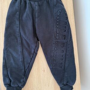 Zara Kids Charcoal Joggers with Embossed Detail 4T